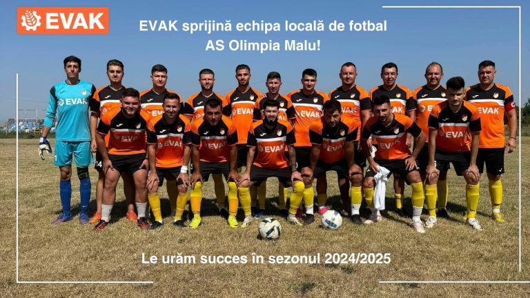 EVAK sprijină echipa locală de fotbal